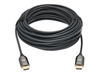 Tripp Lite Fiber Active Optical Cable (AOC) 8K HDMI Plenum-Rated - UHD @ 60 Hz, HDR, M/M, Black, 15 m HDMI-kabel med Ethernet
