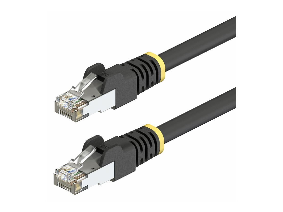 7m Black Cat6A Outdoor Ethernet Cable