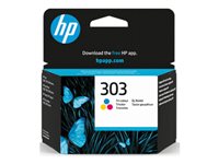 HP 303 - colour (cyan, magenta, yellow) - original - ink cartridge