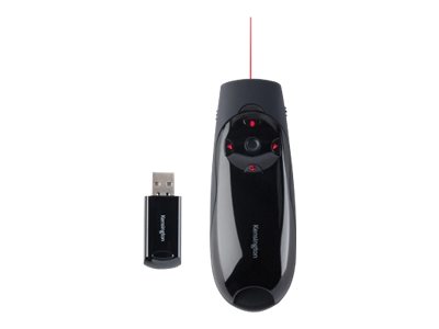 Kensington Presenter Expert Red Laser with Cursor Control presentation remote control Product shot Top 78300