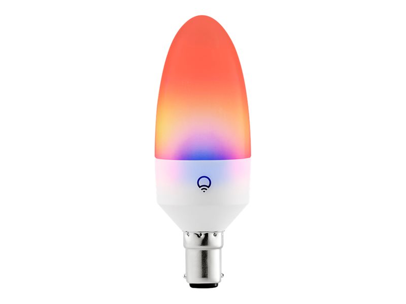 LIFX - LED-Lampe - Form: Kerze - B15 - 50 W - Lichtfarbe Multicolour/Weiß - weiß