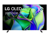 LG OLED42C35LA 42' 4K UHD (2160p) Sort Sølv 