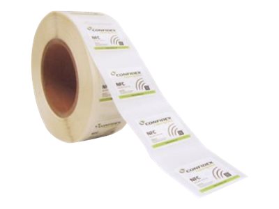 Confidex NFC Sticker Synthetic permanent adhesive -, ISO 14443A, 13.56 MHz white 