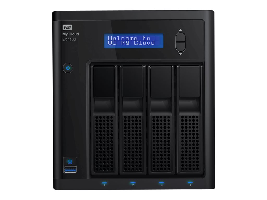WD My Cloud EX4100 56TB NAS 4-Bay person. Cloud storage incl WD Red drives 1.6GHz Marvell ARMADA 388