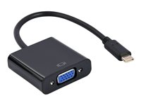 Cablexpert Adapter 24 pin USB-C han -> 15 pin HD D-Sub (HD-15) hun 15 cm Sort