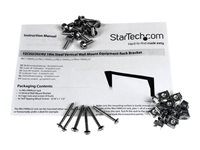 Startech 3U Wall Mount Patch Panel Bracket - 19 in - Steel Vertical Patch Panel Mounting Bracket for Networking Equipment (RK