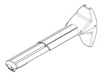 Chief Heavy Duty Single Stud Wall Mount Accessory - Silver mounting component - for flat panel / projector