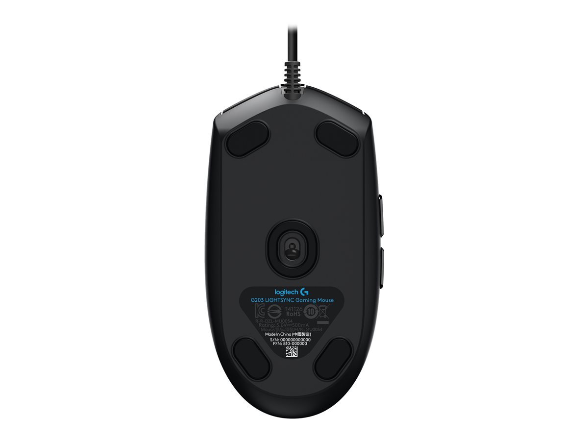 LOGI G203 LIGHTSYNC Gaming Mouse Black