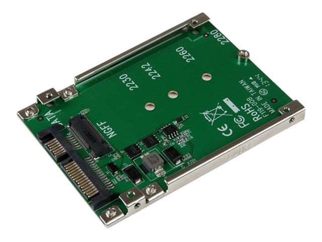 Image of StarTech.com M.2 SATA SSD to 2.5in SATA Adapter - M.2 NGFF to SATA Converter - 7mm - Open-Frame Bracket - M2 Hard Drive Adapter (SAT32M225) - storage controller - SATA 6Gb/s - SATA 6Gb/s