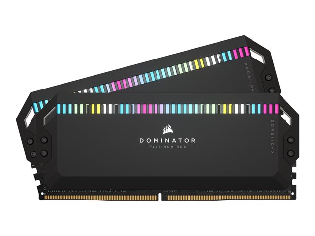 Image of CORSAIR Dominator Platinum RGB - DDR5 - kit - 32 GB: 2 x 16 GB - DIMM 288-pin - 5600 MHz / PC5-44800 - unbuffered