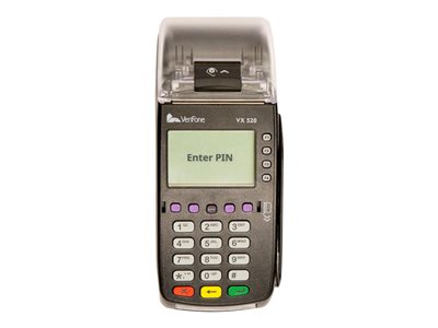 VeriFone VX 520 Signature terminal with magnetic card reader w/ LCD display wired 