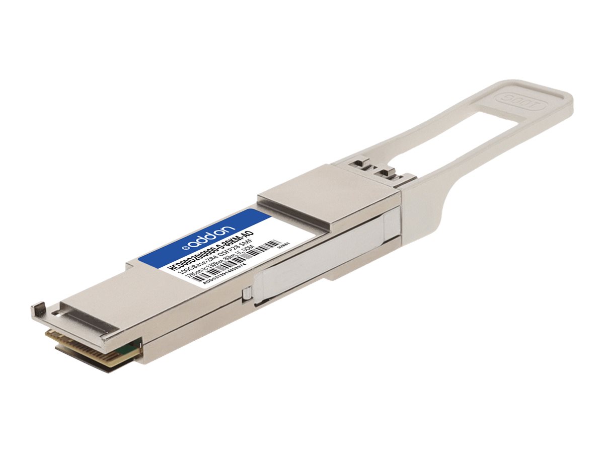 AddOn - QSFP28 transceiver module (equivalent to: Fujitsu HCD00D20I0000-0-80KM)
