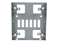 Startech 2.5" to 3.5" SATA Hard Drive Mounting Bracket Kit - Dual SATA SSDs/HDDs Mounting Bracket for Mounting Bay (BRACKET25