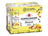 Sanpellegrino Momenti Sparkling Water - Lemon and Raspberry - 6 x 330ml