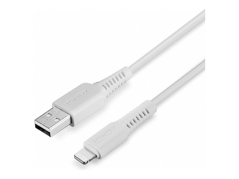 LINDY USB to Lightning Cable White 1m