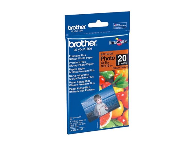 BROTHER BP71GP20 photo paper A6 20BL
