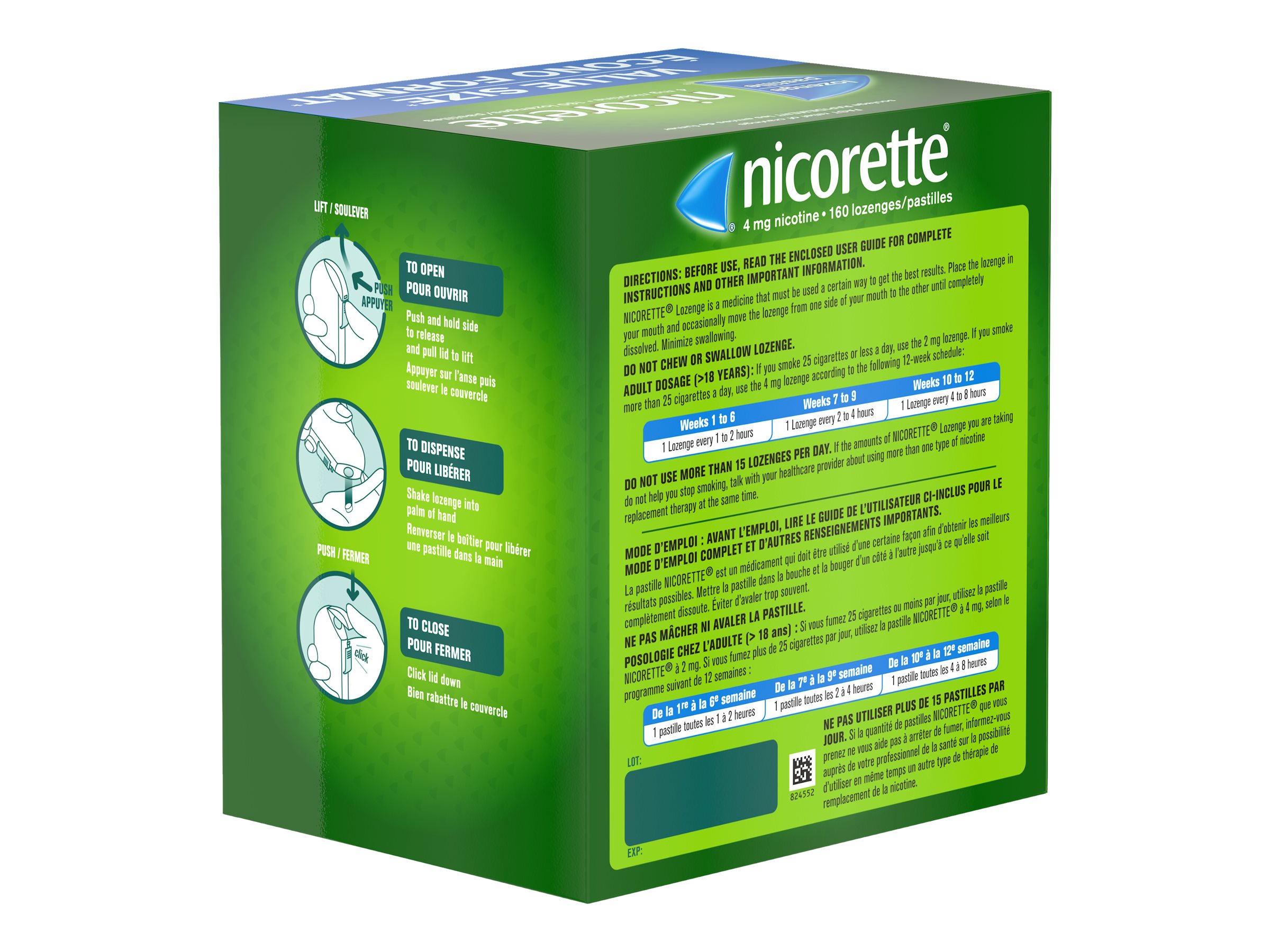 Nicorette Lozenges - Fresh Fruit - 4mg - 160s