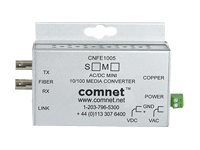 Comnet CNFE100(X) Series Mini AC/DC Power Media converter GigE 