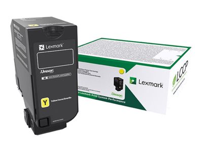 Image of Lexmark - High Yield - yellow - original - toner cartridge - LCCP, LRP