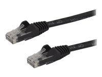StarTech.com 30ft CAT6 Ethernet Cable, 10 Gigabit Snagless RJ45 650MHz 100W PoE Patch Cord, CAT 6 10GbE UTP Network Cable w/Strain Relief, Black, Fluke Tested/Wiring is UL Certified/TIA - Category 6 - 24AWG (N6PATCH30BK)