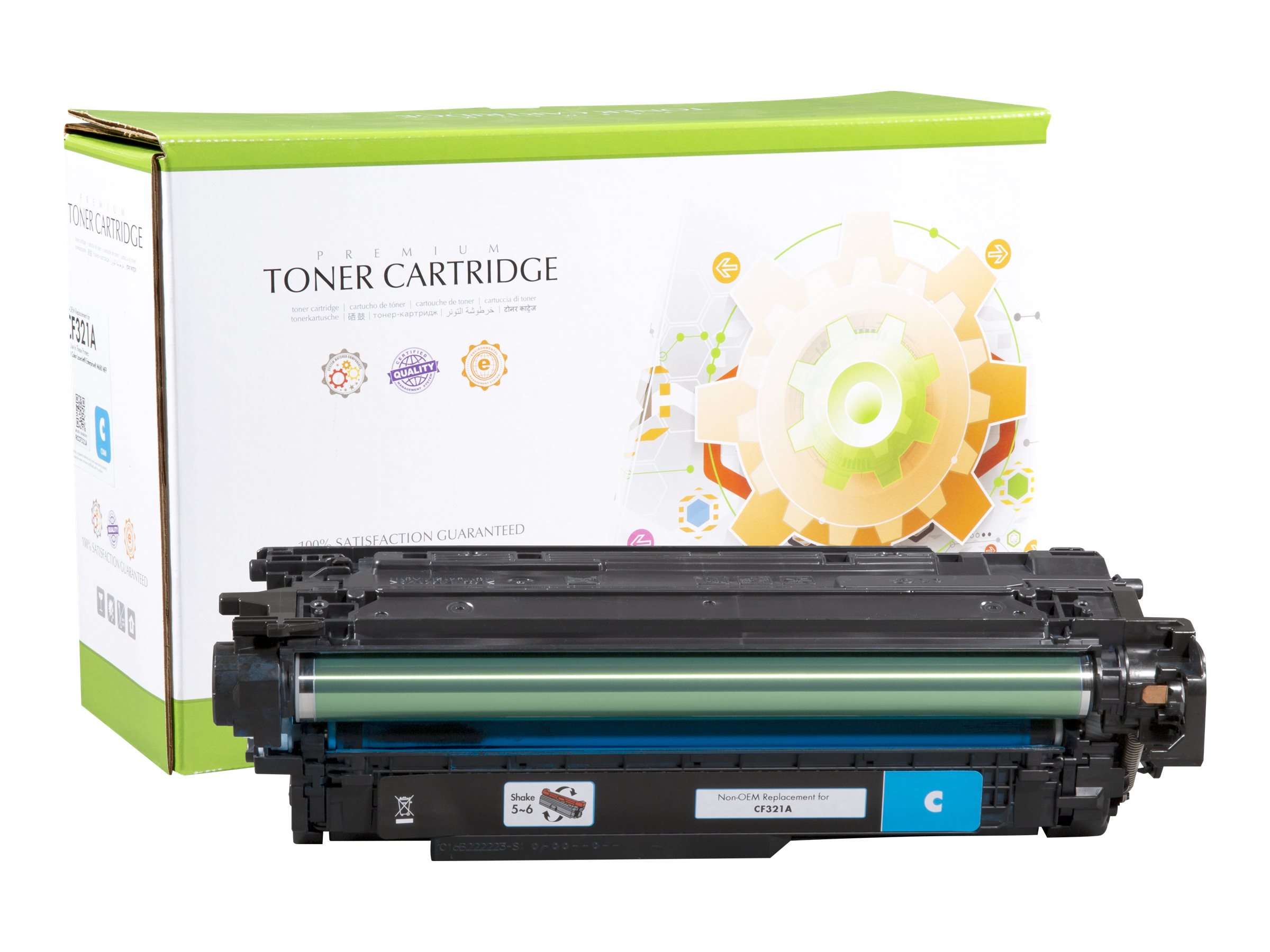 STATIC Toner cartridge compatible with HP CF321A cyan remanufactured 16.500 pages