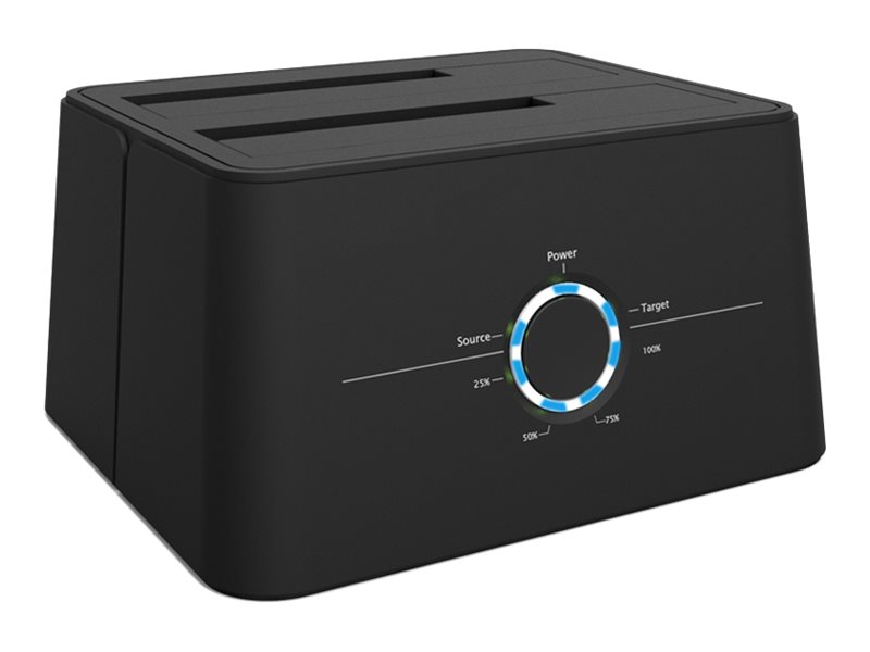 4XEM - HDD docking station with power indicator, One-Button Backup, on/off power switch, offline clone