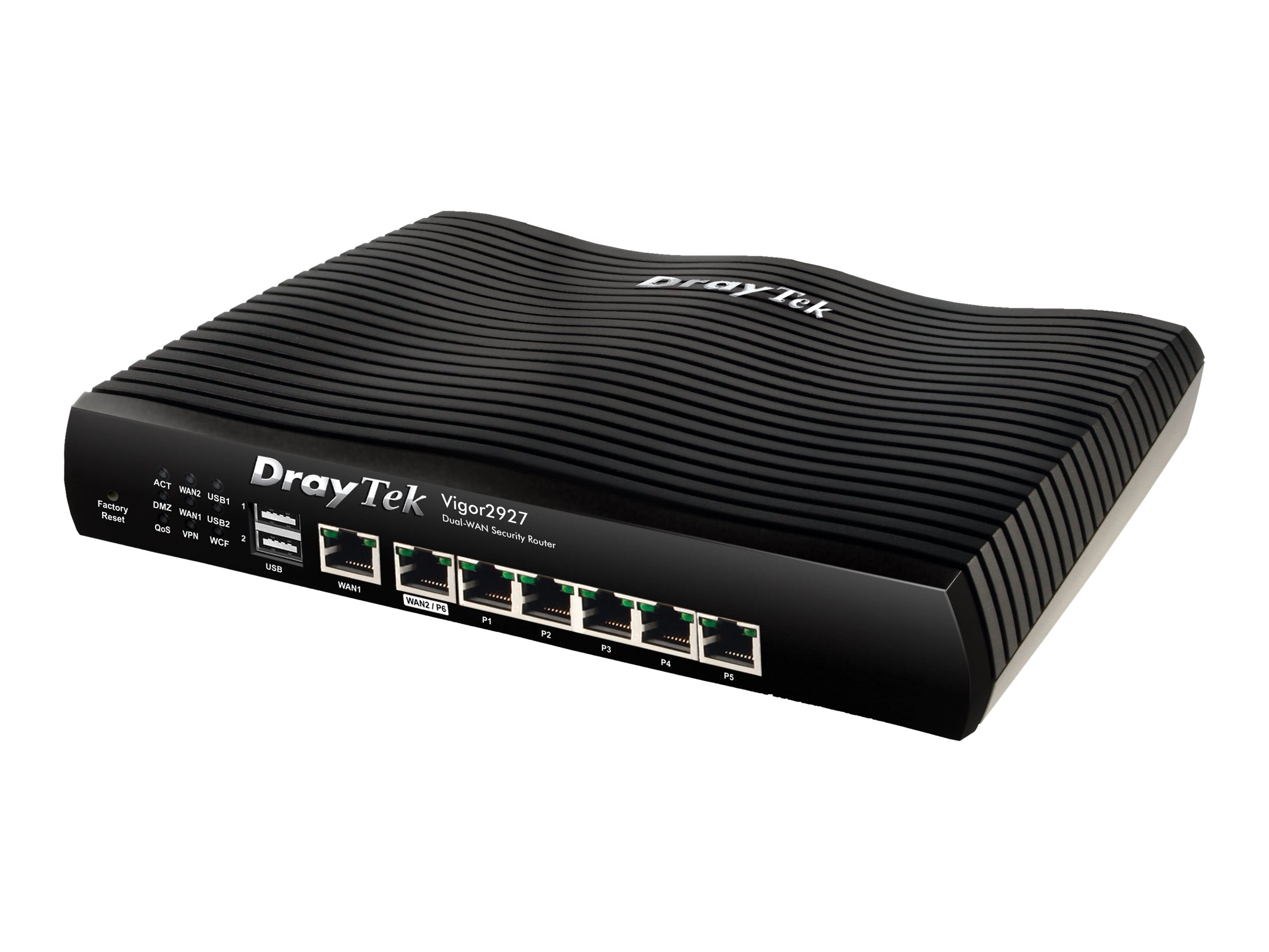 Draytek Vigor 2927 Router 6-ports switch Kabling
