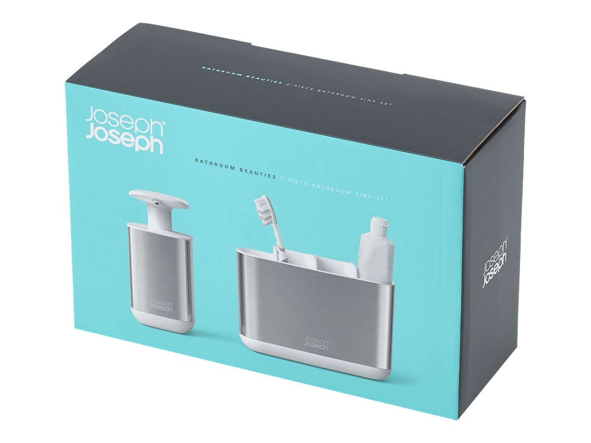 Joseph Joseph Bathroom Sink Set - Stainless Steel - 2 piece