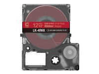EPSON LK-4RKK Ruban satin Or/Rouge 12/5