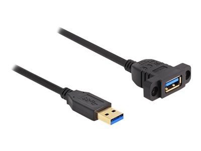 DELOCK SuperSpeed USB 5 Gbps Kabel St zu Bu 1m zum Einbau sw Externe Gehäuse