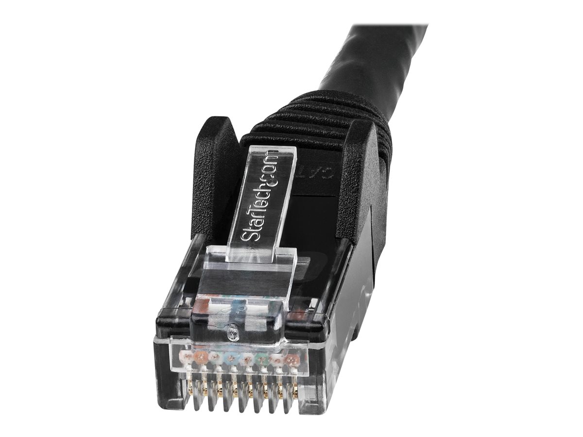 StarTech.com 7m LSZH CAT6 Ethernet Cable, 10 Gigabit Snagless RJ45 100W PoE Network Patch Cord with Strain Relief, CAT 6 10GbE UTP, Black, Individually Tested/ETL, Low Smoke Zero Halogen - Category 6 - 24AWG - patch kabel - 7 m - černá – foto 3