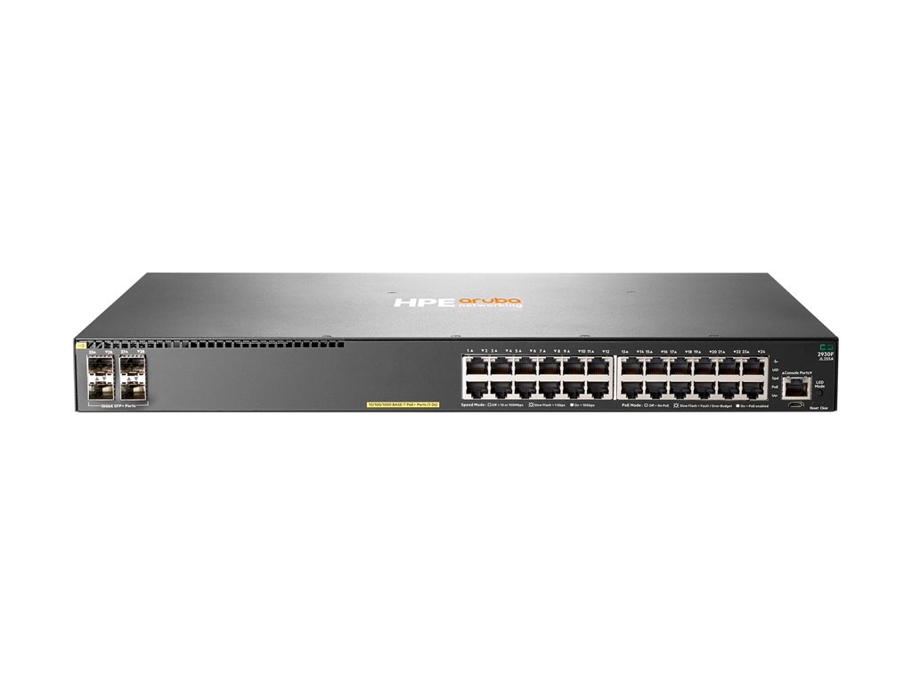 HPE Aruba 2930F 24G PoE+ 4SFP+ Switch