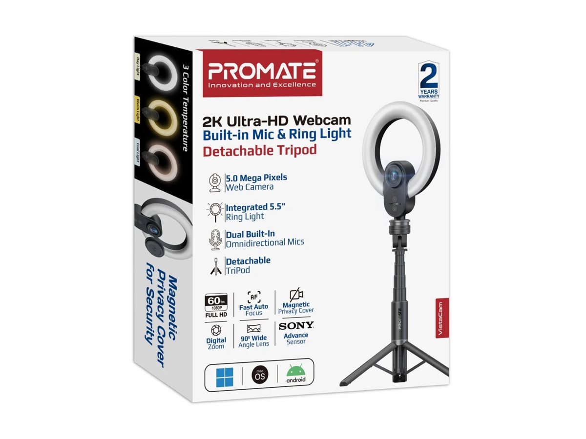 Promate VistaCam Package view Left-angle 77800