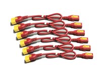 APC Strøm IEC 60320 C13 Strøm IEC 60320 C14 Rød 1.8m Strømkabelpakke