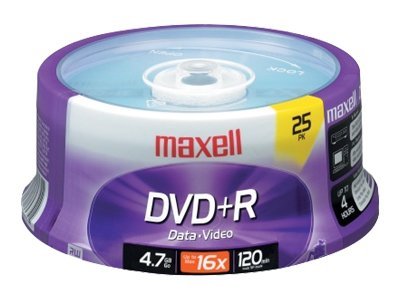 25 x DVD+R - 4.7 GB 16x - spindle