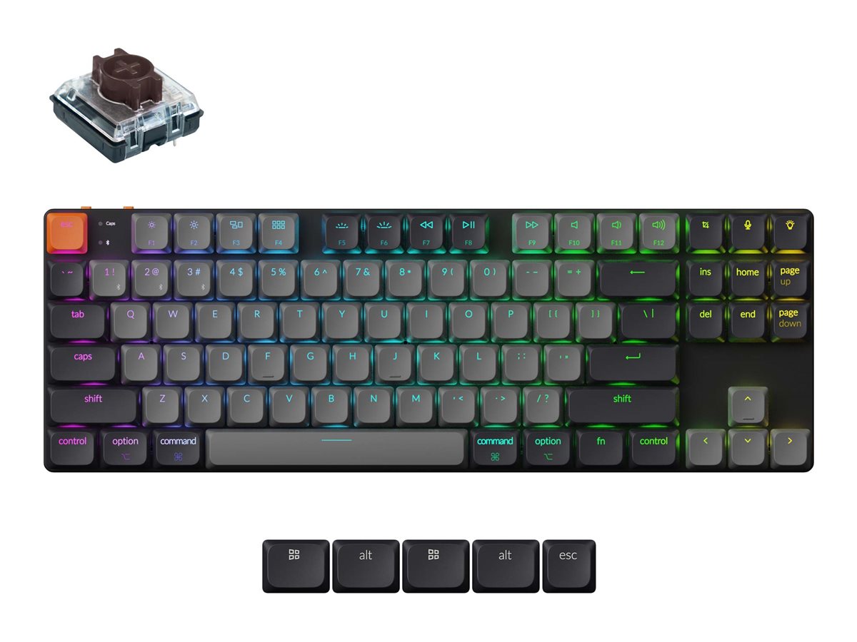Keychron K1 Version 6 keyboard QMK mechanical 80% TKL Input Product shot Front 79800