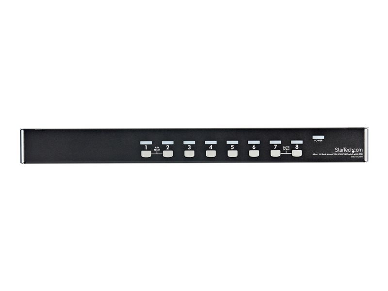 StarTech .com 8 Port 1U Rackmount USB KVM Switch Kit with OSD and Cables