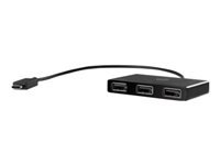 HP USB-C to USB-A - Hub - 3 x SuperSpeed USB 3.0 - desktop - for Elite c640 G3 Chromebook Enterprise; Pavilion Aero Laptop 13-be2075ng