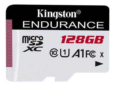SD MicroSD Card 128GB Kingston SDXC High Endurance (Class1) retail