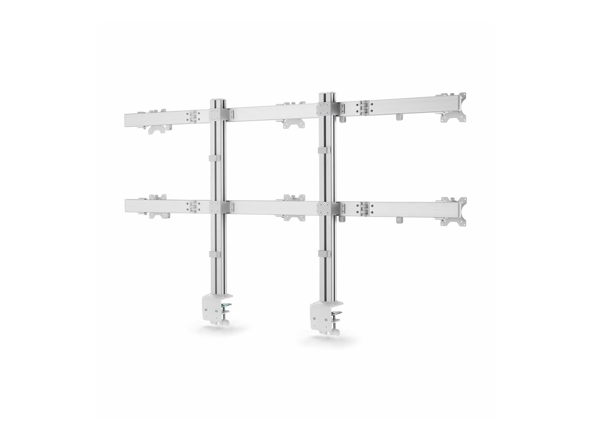 StarTech.com Six-Monitor Desk Mount w/ Crossbar, Up To 32" Screens/17.6lb montážní sada - pro 6 LCD displejů - Sloupec, dvojitý - bílá – foto 4