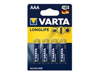 Varta Longlife AAA / LR03 Standardbatterier
