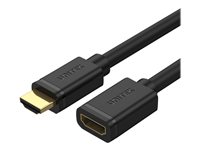 Unitek HDMI-forlængerkabel med Ethernet 3m Sort