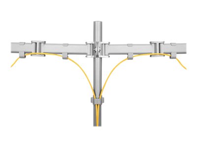 NEOMOUNTS Flat Desk Mount 2 screens Silv