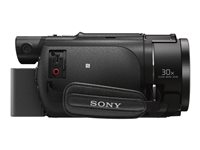 Sony Handycam FDR-AX53 - Camcorder - 4K / 30 fps - 16.6 MP - 20x optical zoom - Carl Zeiss - flash card - Wi-Fi, NFC - black