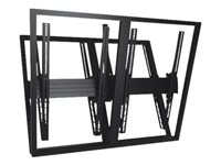 Chief Fusion LCB2X1UP Mounting kit (column, mount bracket) for 4 flat panels black 