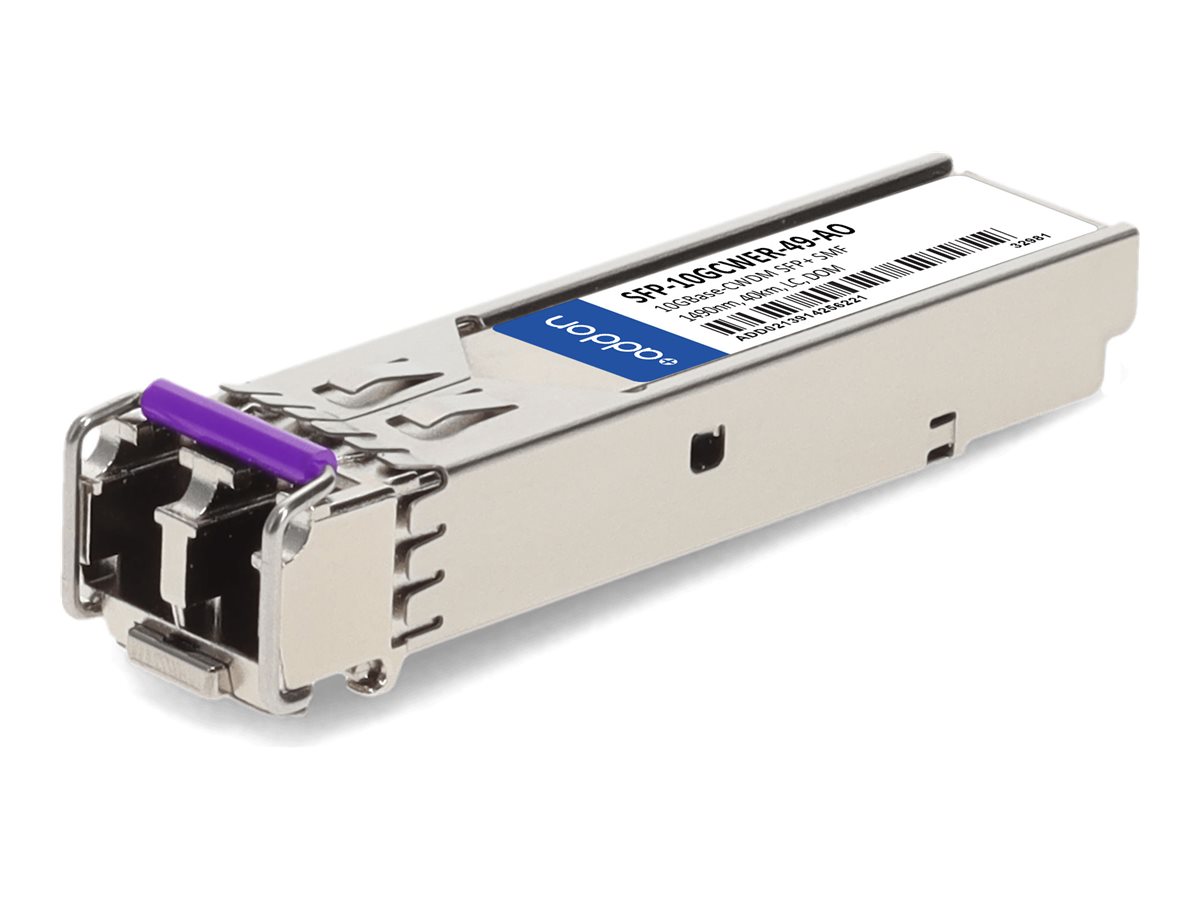 AddOn - SFP+ transceiver module (equivalent to: MRV SFP-10GCWER-49)