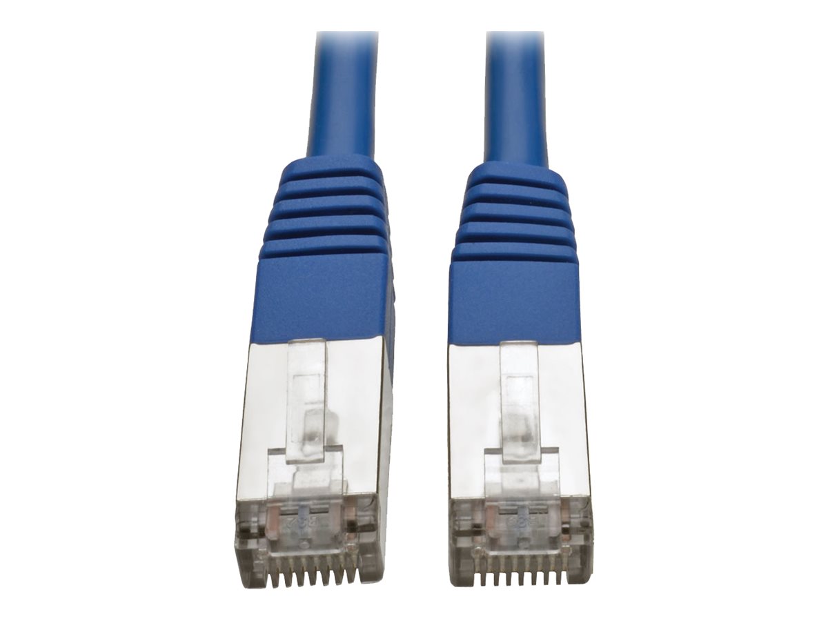 Tripp Lite 15' Cat5e Molded Shielded Patch Cable STP RJ45 M/M 350 Mhz Blue