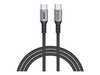 Verbatim USB Type-C kabel 1.2m Sort Sølv