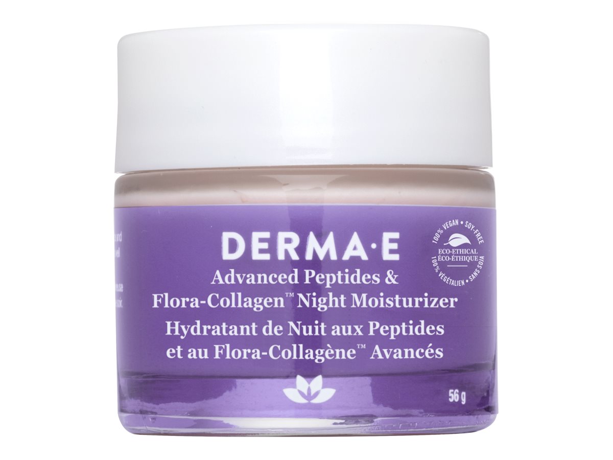 DERMA E Advanced Peptides & Flora-Collagen Night Moisturizer - 56g