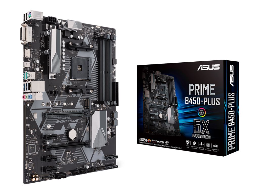 ASUS PRIME B450-PLUS - motherboard - - Socket AM4 - AMD B450